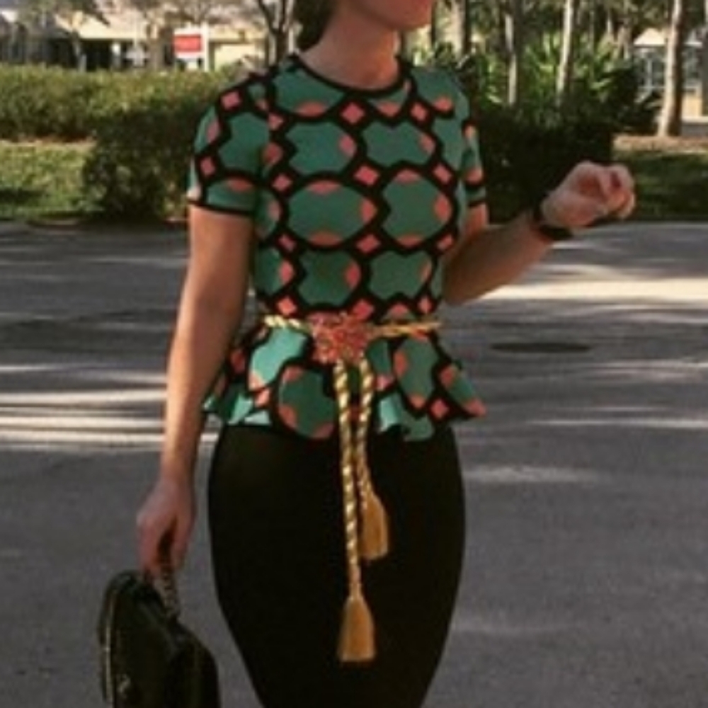 Top shop peplum top